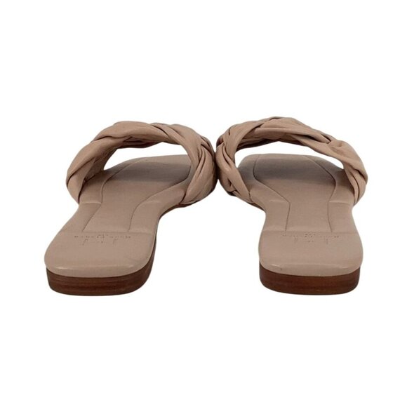 Marc Fisher Womens Knotted Slip-On Sandals Beige Leather Size 8.5 - Picture 5 of 10